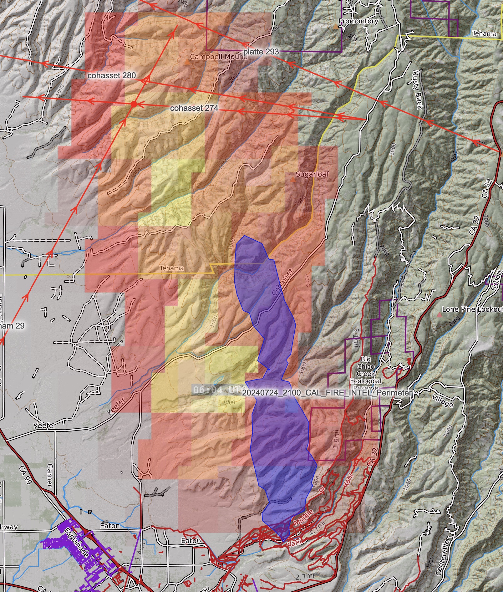 The Park Fire Explodes in Size- Near Chico, California - The Lookout